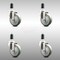 Service Caster 4 Inch 316SS Gray Polyurethane Swivel 1-1/4 Inch Expanding Stem Caster Set SCC SCC-SS316EX20S414-PPUB-114-4 - alternate 1